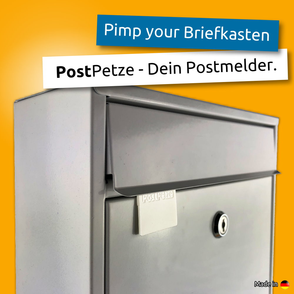 PostPetze | Dein Postmelder | Weiss