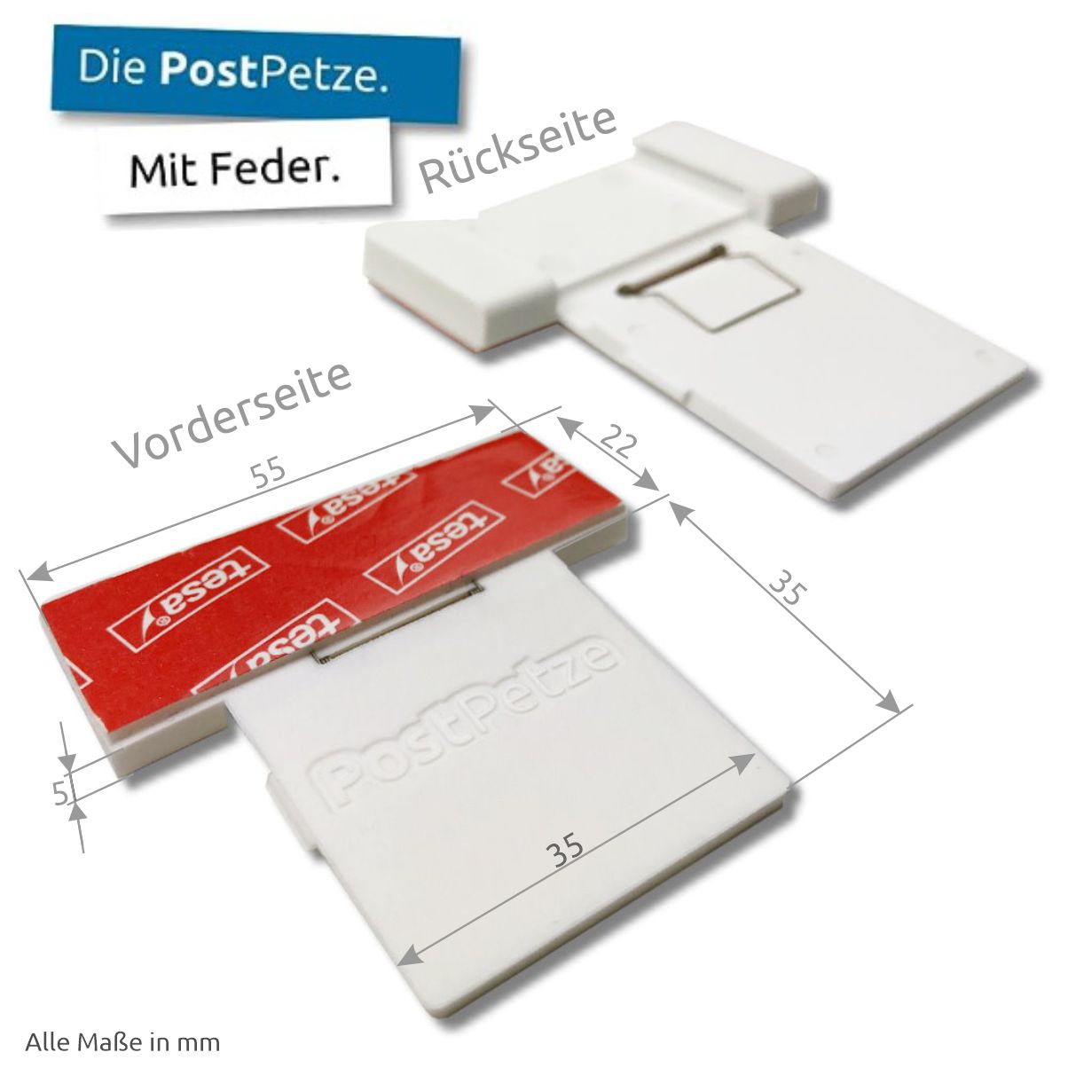 PostPetze | Dein Postmelder | Weiss
